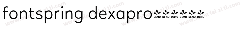 fontspring dexapro字体转换